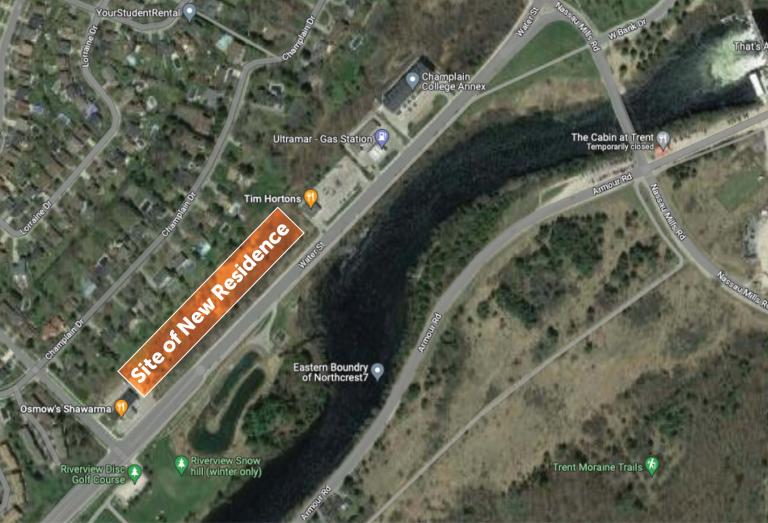 map location of new housing development